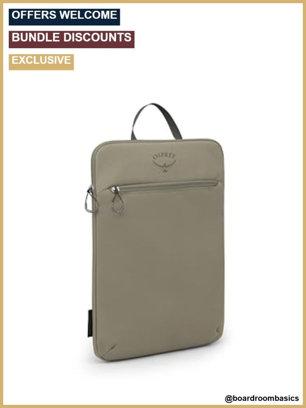 Osprey Daylite 16" Laptop Sleeve Padded Soft Lined Vertical Carry Case